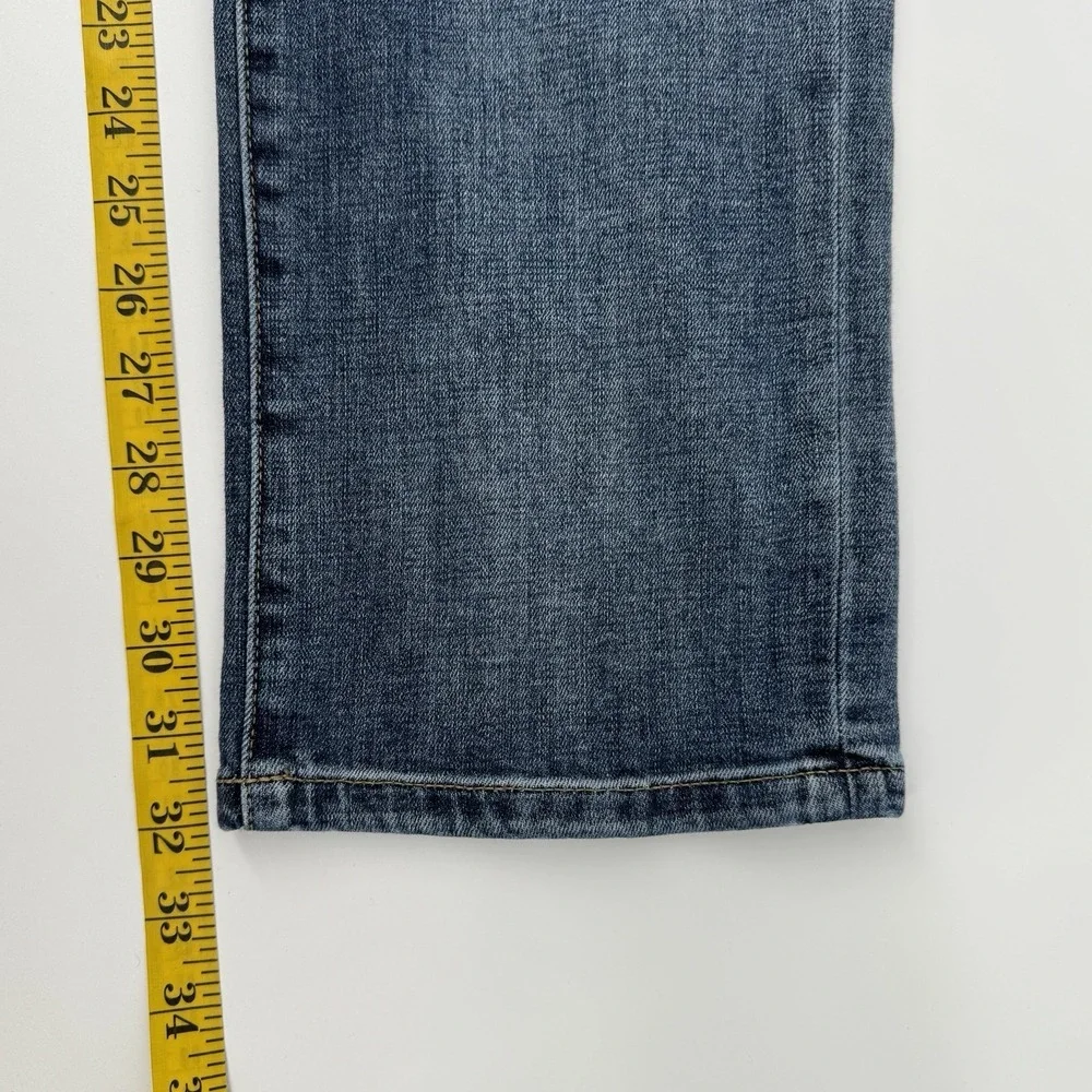 Lucky Brand 410 Athletic Straight Jeans Men's 32x32 Distressed‎ Stretch Denim